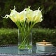 preview thumbnail 7 of 13, Enova Home 20 Pieces Real Touch Faux Calla Lily Artificial Flowers in Vase with Faux Water for Dining Table Decor, Wedding Event