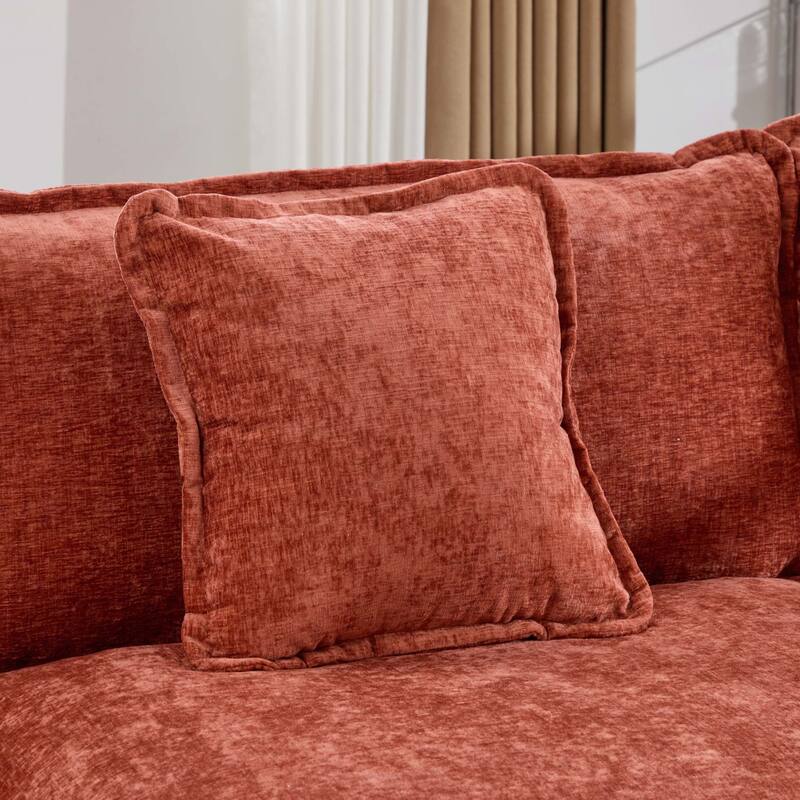 Cloud Sofa 3 Seats,Modern Sectional Couch,Comfy Double Layer Upholstered Seat Cushion