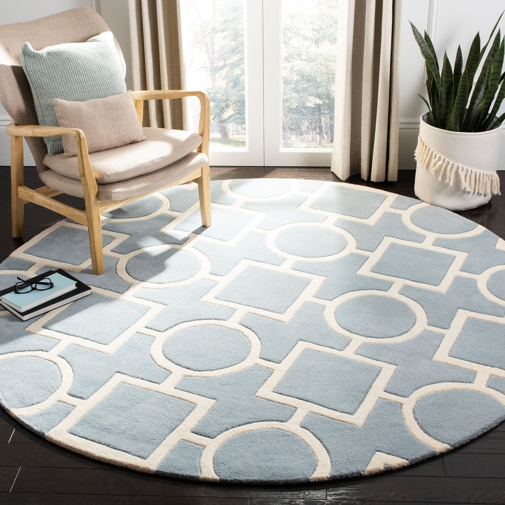 SAFAVIEH Handmade Chatham Alkinoi Modern Moroccan Wool Rug