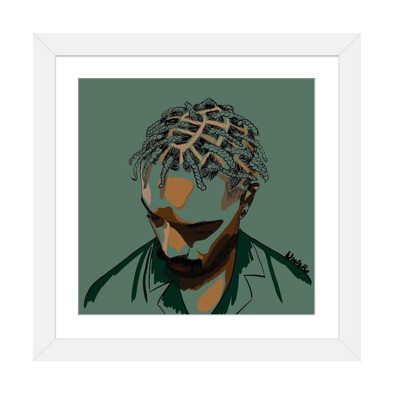 iCanvas "Black Men Are Magic" by NoelleRx - White - 24x24x1