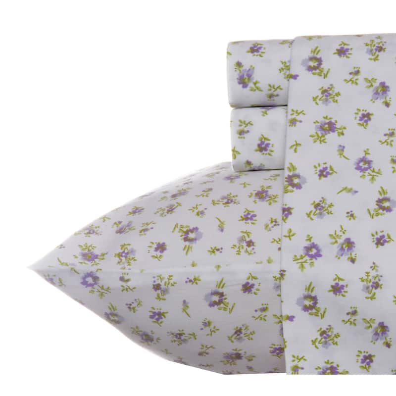 Laura Ashley Soft & Silky Sateen Printed Cotton Sheet Set