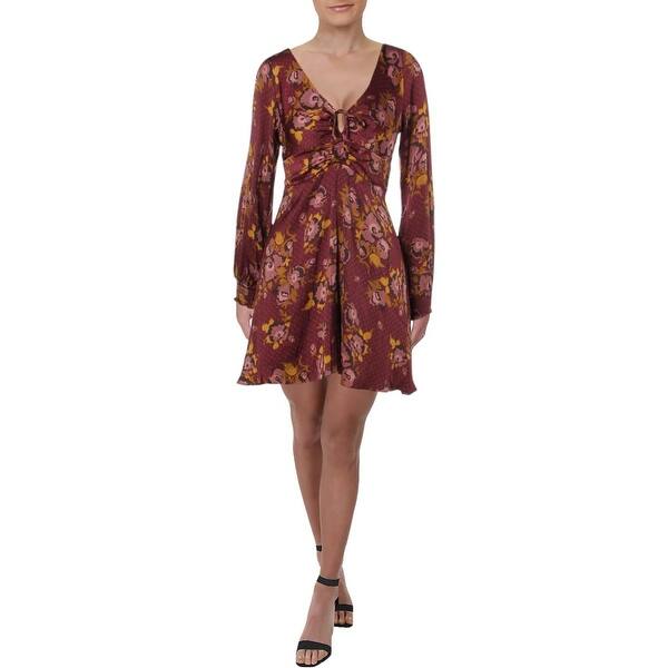 Shop Free People Womens Morning Light Casual Dress Floral Print
