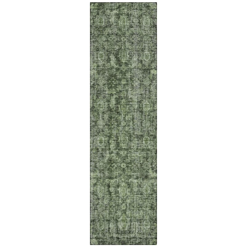 Machine Washable Indoor/ Outdoor Vintage Traditional Chantille Rug