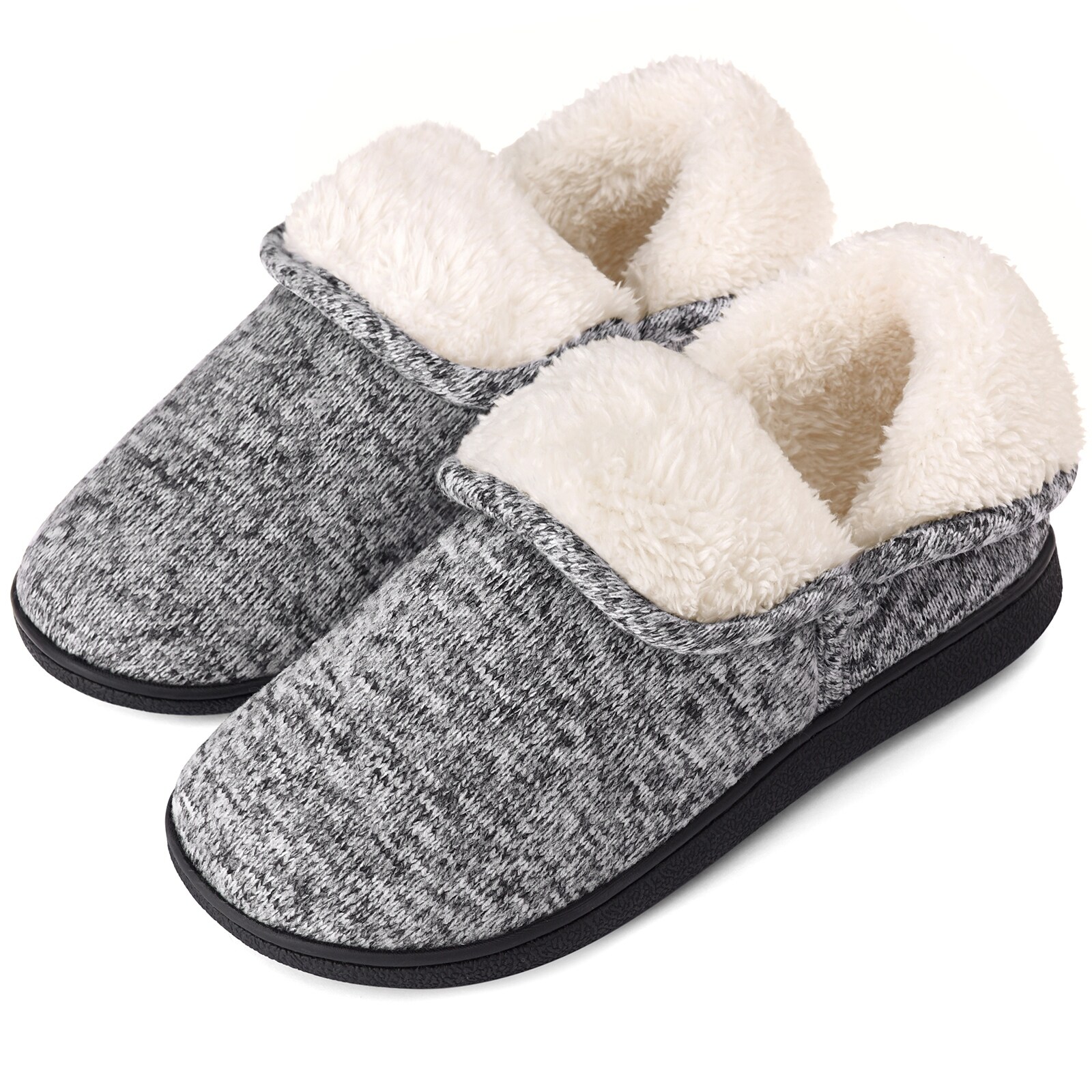 fuzzy slippers white