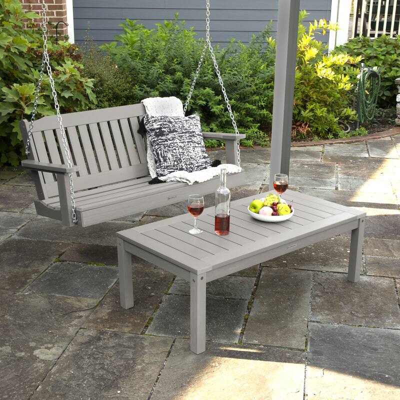 HIGHWOOD Lehigh 4-Foot Porch Swing and Coffee Table