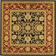 SAFAVIEH Lyndhurst Ambrogina Traditional Area Rug - 10' x 10' Square - Black/Red