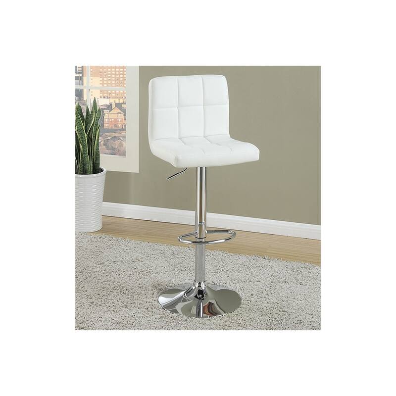 Black Faux Leather Bar Stool Counter Height Chairs Set Of 2 Adjustable Height Kitchen Island Stools Modern