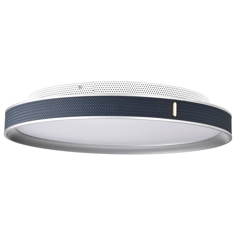 Bandon - 20 Inch LED Flush Mount - Gray with Blue Wrap - Acrylic Lens