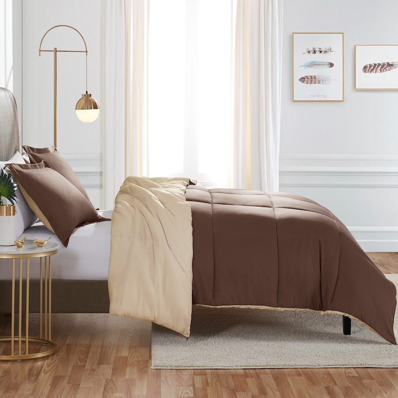 Nestl All Season Down Alternative Reversible Comforter Set