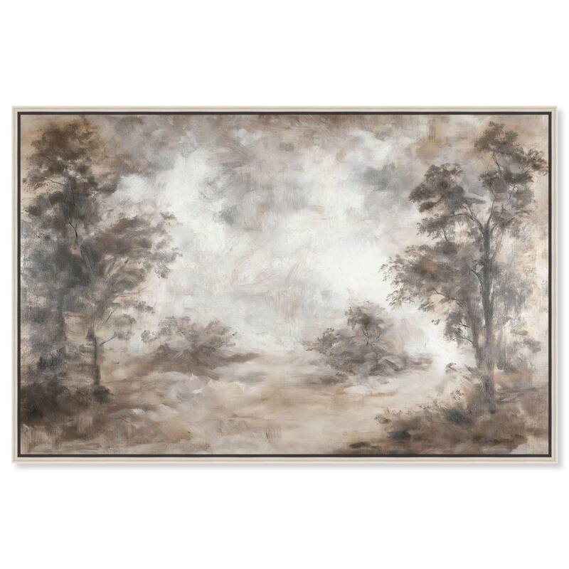 Veiled in Fog Canvas by Art Remedy - Silver - 45" x 30"