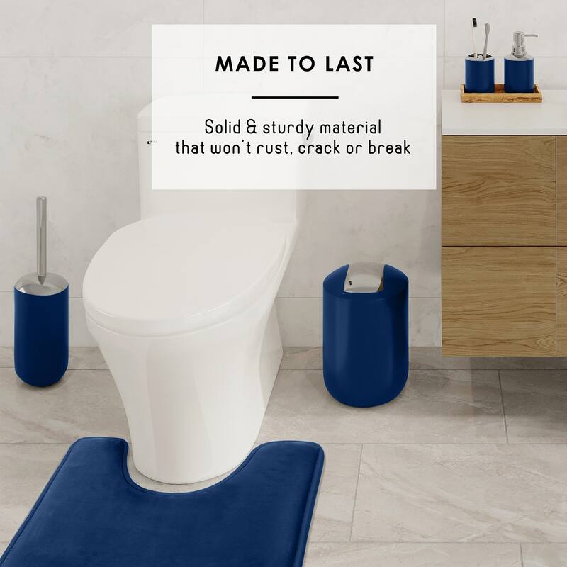 Clara Clark 23 Piece Complete Bathroom Accessories Kit With Shower Curtain and Rug Set