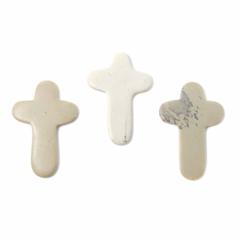 Comfort Crosses in Carved Soapstone, Set of 10