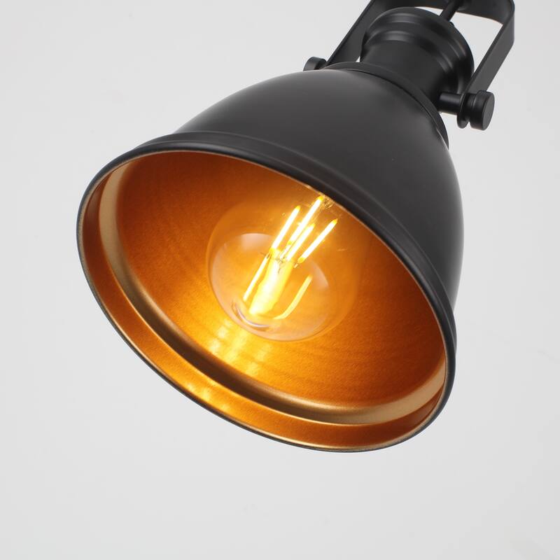 1-Light Industrial Pendant Light with Metal Shade for Bedroom Dining Room Kitchen