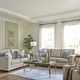 preview thumbnail 5 of 9, Signature Design by Ashley Deltona Parchment Queen Sofa Sleeper - 85" W x 38" D x 37" H