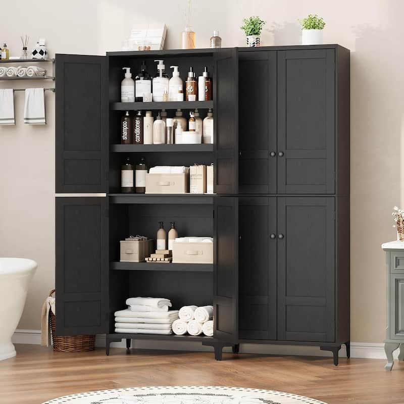 71 Inch Tall Storage Cabinet, 5 - Tier Kitchen Pantry Cabinet