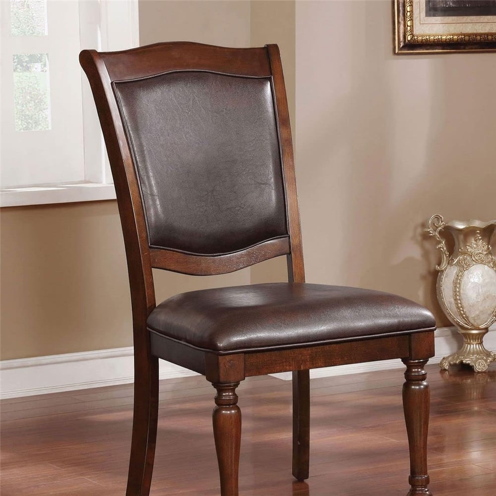 Luxurious Traditional Dining Chairs Solid wood Seat (Set of 2)