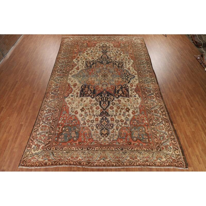 Vegetable Dye Bakhtiari Persian Rug Handmade Wool Carpet - 10'7" x 17'7"