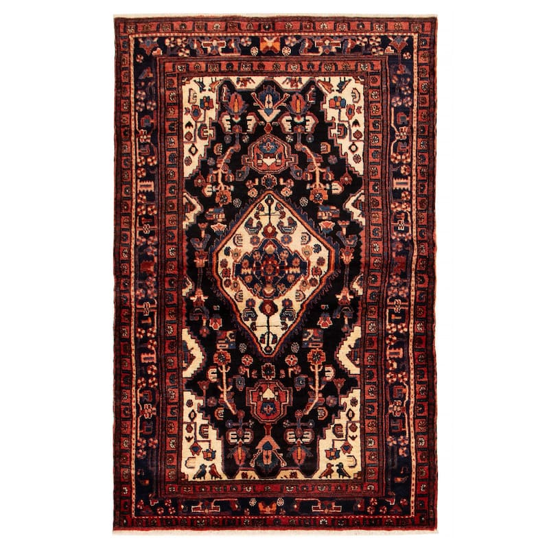 Anatolian Vintage Navy Rug 4'11" x 7'10" - 4'11 x 7'10 - Dark Navy - 4'11 x 7'10