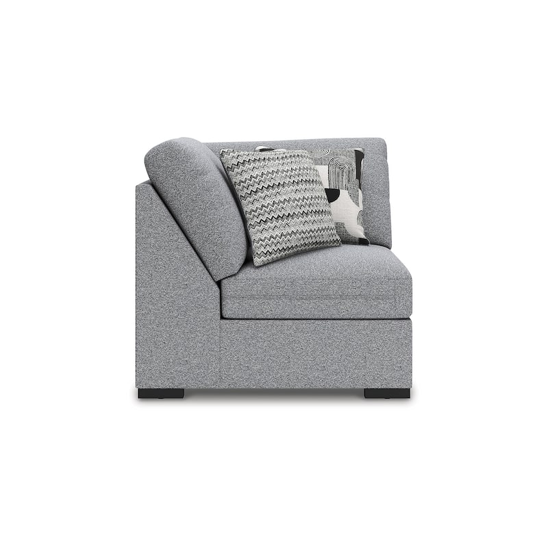 Signature Design by Ashley Bealton Gray 4-Piece Sectional - 131" W x 91" D x 41" H