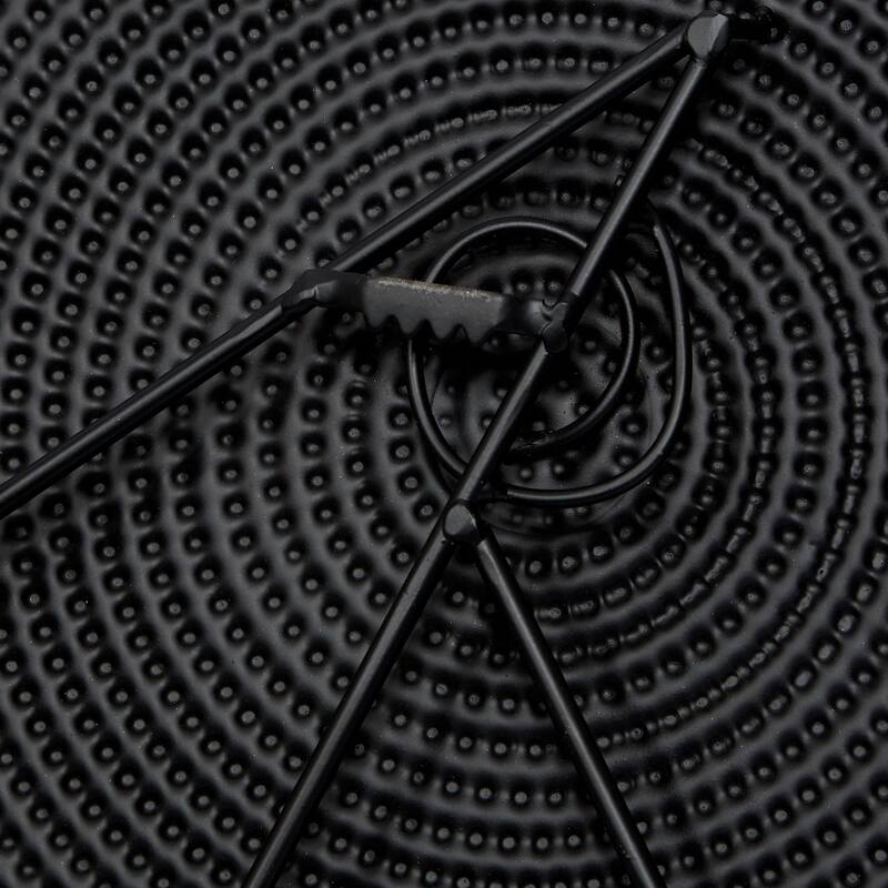 CosmoLiving by Cosmopolitan Metal Plate Wall Decor with Textured Circles - Gold or Black