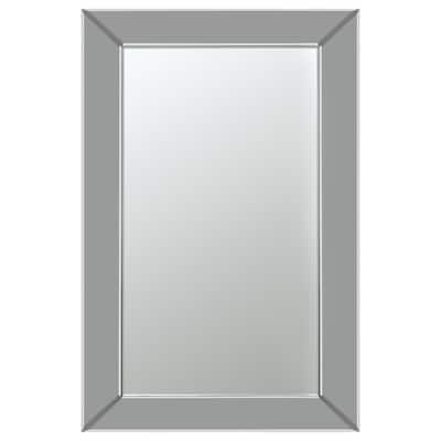 Pinciotti 36 x 24 Inch Beveled Frame Wall Mirror Silver