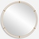 preview thumbnail 1 of 4, Uttermost Cyprus White Round Mirror - 43"W x 43"H x 2.75"D