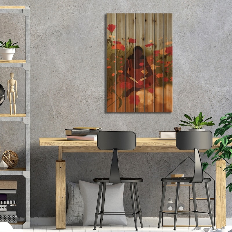 Dwelling Place 'Cool' Print On Wood by Taku Creates - Multi-Color