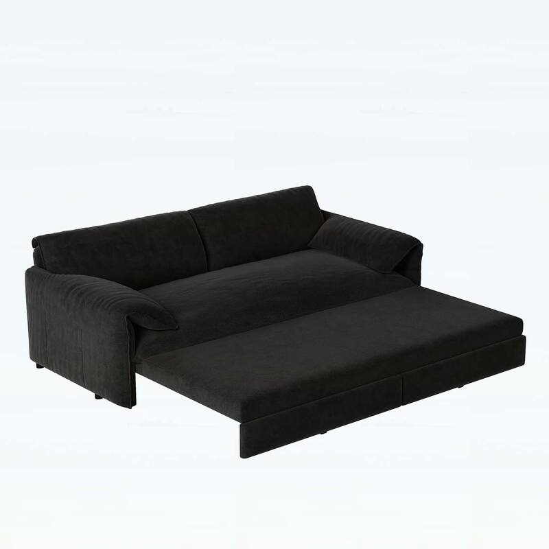 3-in-1 Convertible Sleeper with Side Storage,Multi-Functional Loveseat for Various Spaces