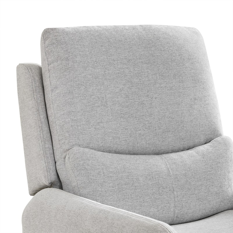 30" Power Recliner 360-degree Swivel Arm Chair Faux Leather