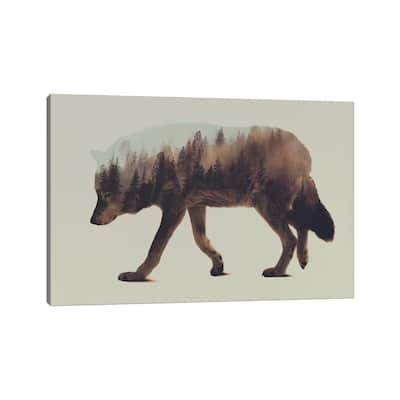 iCanvas "Wolf I" by Andreas Lie Canvas Print
