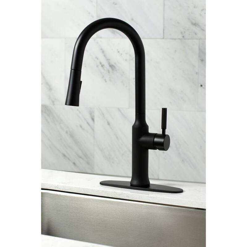 Kingston Brass Kaiser 1.8 GPM Widespread Kitchen Faucet with