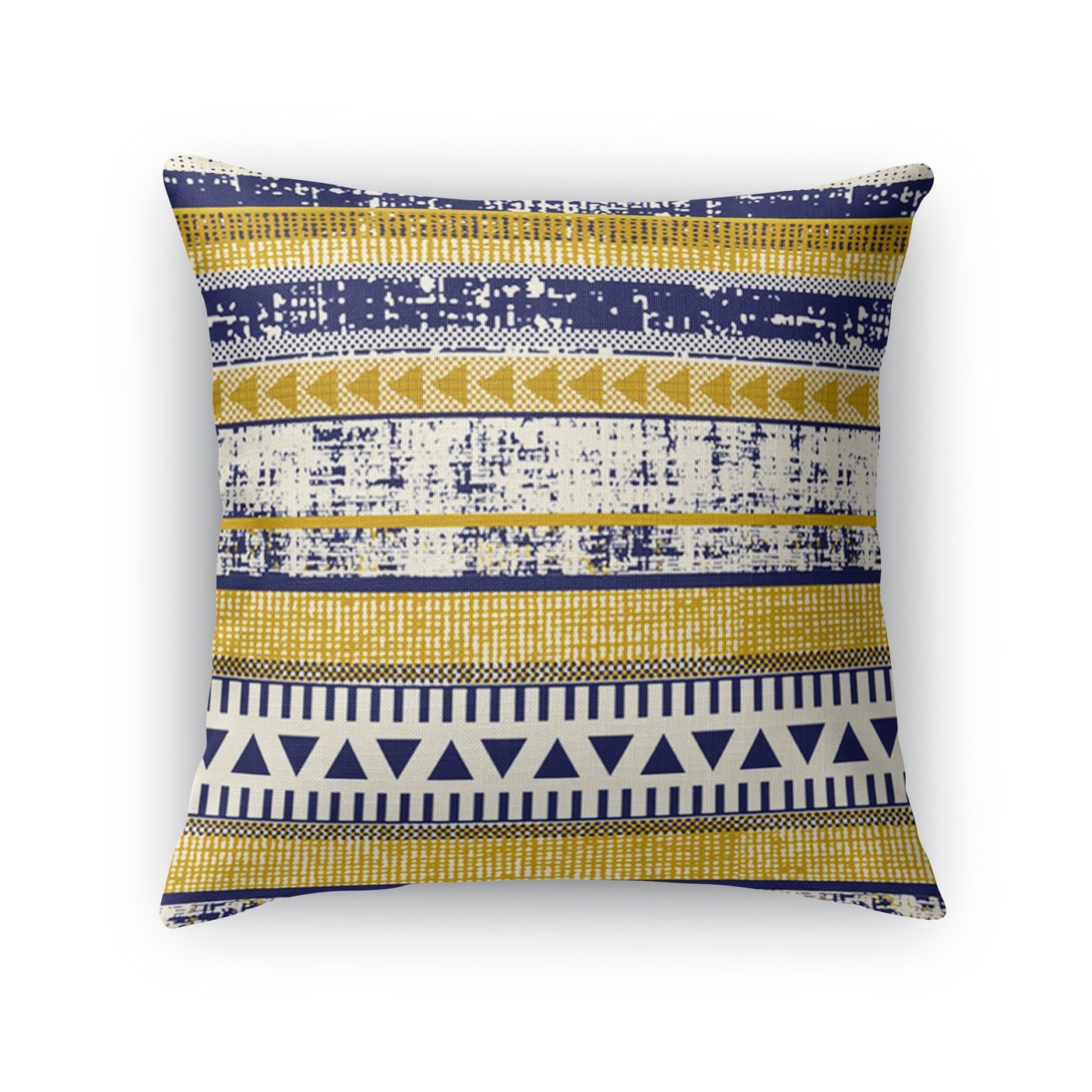 BOBAVC088DI24 - Heartland Collection Size: 24X24X6 - KAVKA Designs The Big Top Accent Pillow, Orange//Yellow//Blue