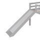 preview thumbnail 23 of 42, Multifunctional Design Loft Bed with Slide, Ladder and Guardrails,Twin Size