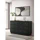 preview thumbnail 5 of 21, Cavelle 6-drawer Dresser and Mirror Black