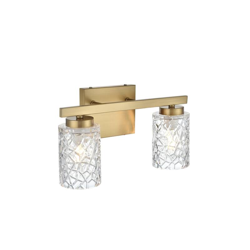 Elegant Lighting LD7026W14 Cassie 2 Light 14" Wide Vanity Light