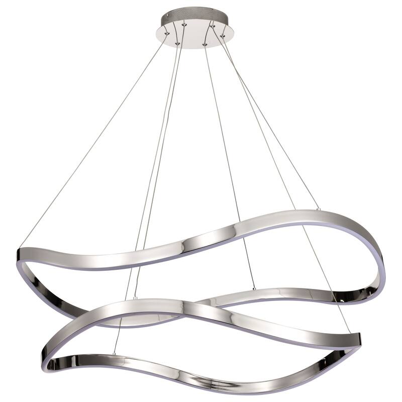 Sylas 36 Inch LED Pendant Polished Nickel Finish - Polished Nickel