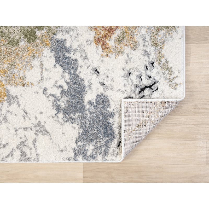 Paris Collection Abstract Cream/Lighte Grey Rug