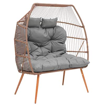 Oversized Double Egg Chair With Stand
