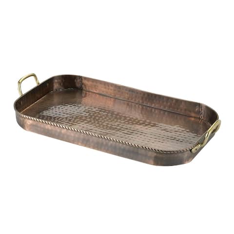 Old Dutch Oblong Antique Copper Tray