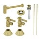 preview thumbnail 4 of 2, Kingston Brass Trimscape 30" Wide Sink Trim Kit with Bottle Trap Brushed Brass