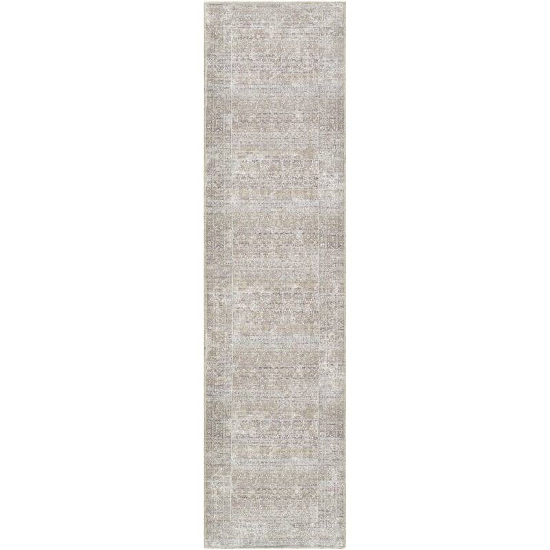 Our PNW Home x Livabliss Rainier Updated Traditional Washable Area Rug - 2' 7" x 10' - Taupe - Runner