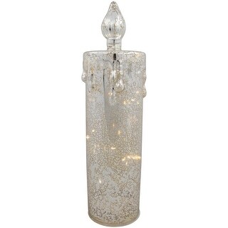 LED Lighted Dripping Candle Christmas Decoration - 13"