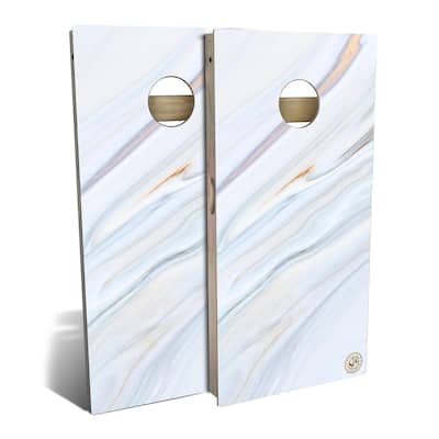 Blue Marble Outdoor Cornhole Board Set