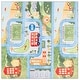 preview thumbnail 2 of 5, SAFAVIEH Santa Monica Kids Xaveria Machine Washable & Slip Resistant Rug 6' Square - Green/Grey