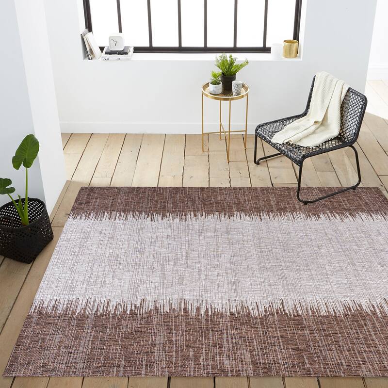 JONATHAN Y Madaba Modern Strie' Indoor/Outdoor Area Rug