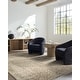 preview thumbnail 1 of 7, Galey Alix x Livabliss Myrtle Avenue II Vintage Damask Area Rug 5' 3" x 7' 7" - Dark Brown