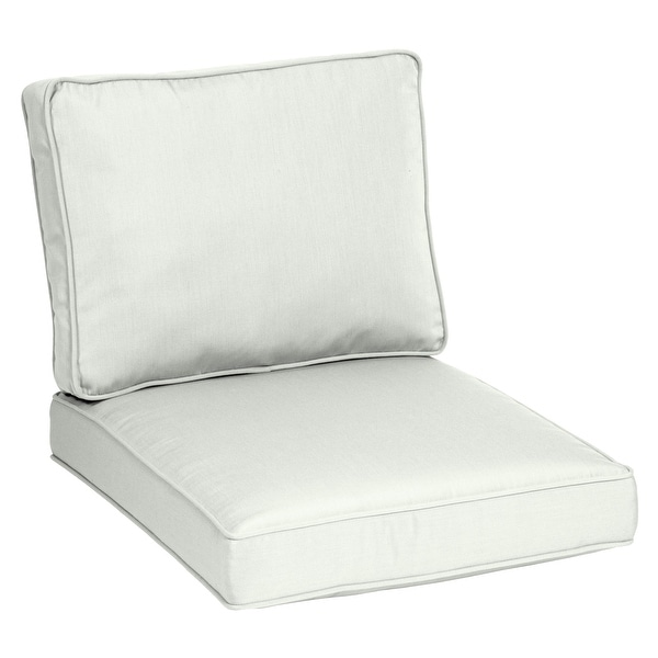 Arden Selections Oasis 2 piece Plush Deep Seat Cushion Set On