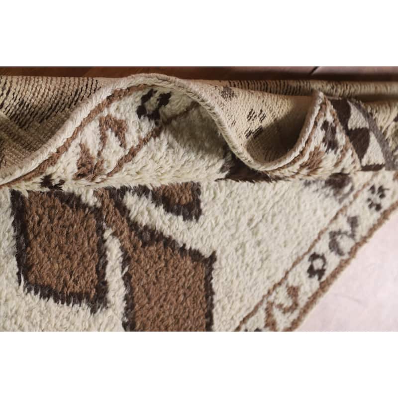 Turkish Anatolian Runner Rug Hand-knotted Oriental Wool Carpet - 3'3"x 11'9"