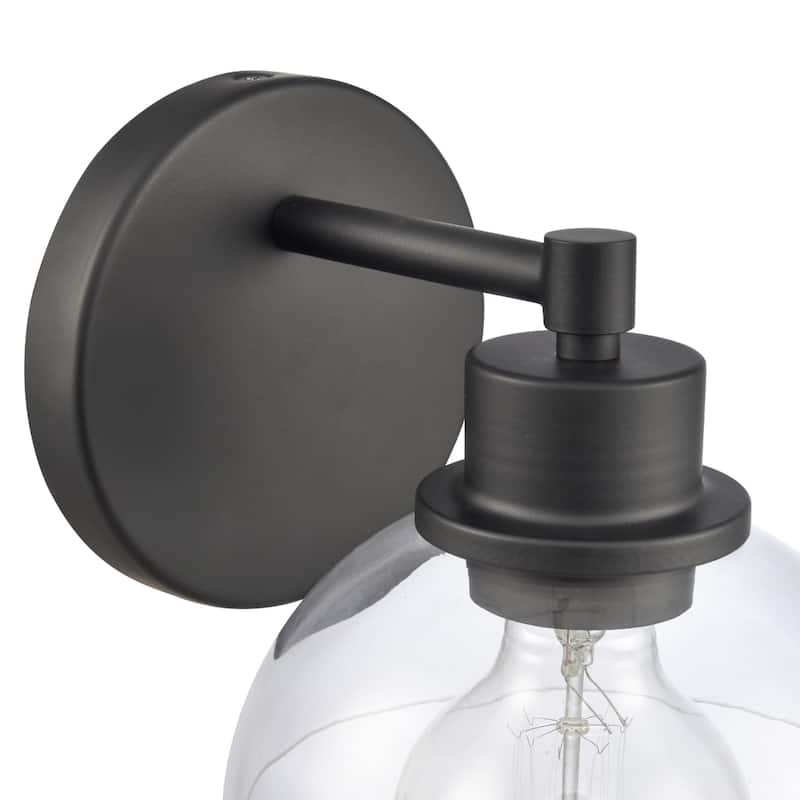 Elk Home Julian Brushed Gold With Glass Shade 2 Light Vanity Light