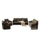 preview thumbnail 30 of 81, Rope Woven Patio Conversation Set with Swivel Chair & Settee Cushions